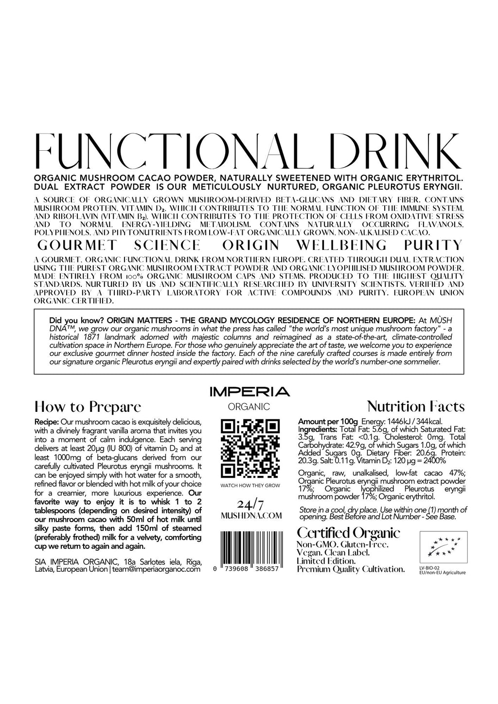 MÙSH DNA Mushroom Cacao 54 g